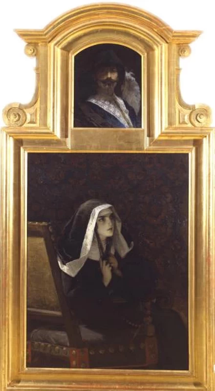 La Signora di Monza col ritratto dell'amante Egidio - Galleria Civica d’Arte Moderna e Contemporanea, Torino